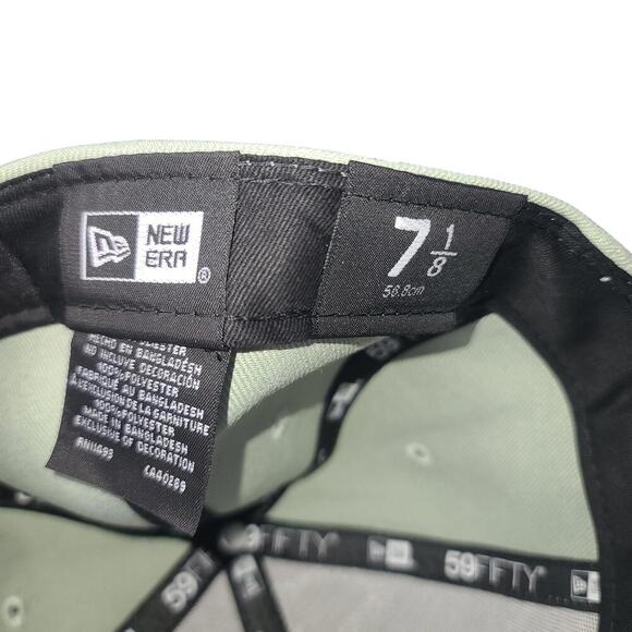 New Era Los Angeles Lakers Cap - Mint Green 59FIFTY Fitted Size 7 1/8 - Picture 8 of 8